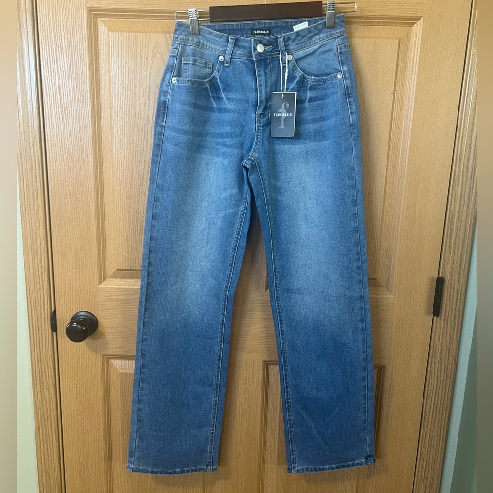 Flamingals Women’s Straight Leg Jeans NWT